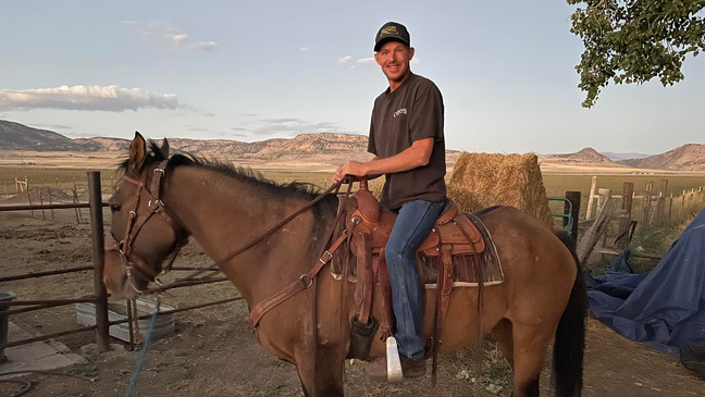 Mongo returned home after eight years of roaming with wild mustangs in northern Utah. (Photo courtesy: Shane Adams)